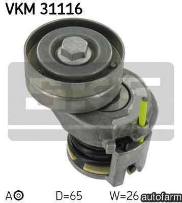 Rola intinzator curea alternator VW EOS 1F7 1F8 SKF VKM 31116