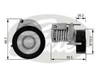 Rola intinzator curea alternator VW GOLF IV Variant 1J5 GATES T38214