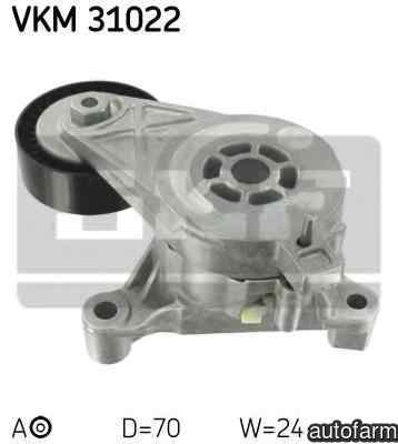 Rola intinzator curea alternator VW PASSAT 3C2 SKF VKM 31022