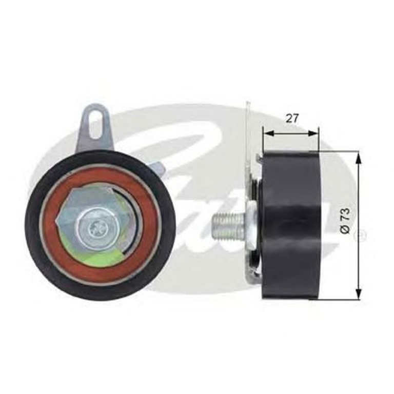 Rola Intinzator curea AUDI A4 Cabriolet 8H7 B6 8HE B7 GATES T43036