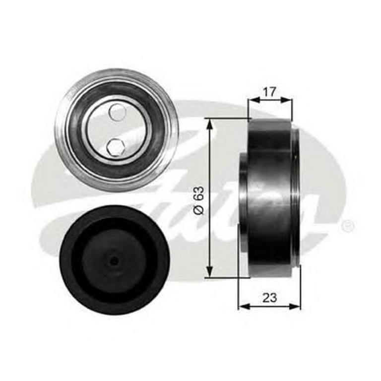 Rola Intinzator curea AUDI A4 Cabriolet 8H7 B6 8HE B7 GATES T38228
