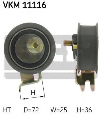 Rola intinzator,curea distributie AUDI A4 (8D2, B5) (1994 - 2001) SKF VKM 11116 piesa NOUA