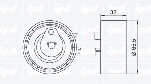 Rola Intinzator,curea Distributie - IPD - 14-0164