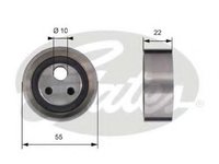 Rola intinzator,curea distributie RENAULT MEGANE I (BA0/1_), RENAULT MEGANE I Classic (LA0/1_), RENAULT MEGANE Scenic (JA0/1_) - GATES T41155