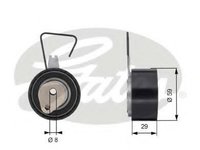 Rola intinzator,curea distributie ROVER CABRIOLET (XW), ROVER 400 hatchback (RT), ROVER 200 (RF) - GATES T43141
