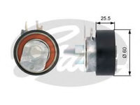 Rola intinzator curea distributie SEAT IBIZA V SPORTCOUPE (6J1, 6P5) (2008 - 2016) GATES T43149