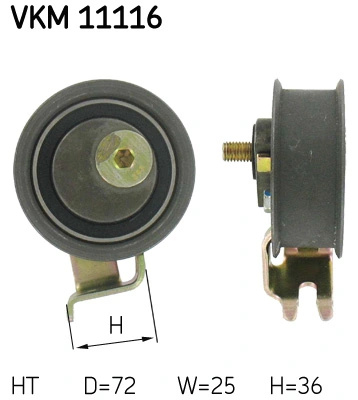 Rola intinzator curea distributie SKF AUDI A6 C5 Avant (4B5, 4B6) 1997-2005 - VKM 11116