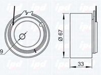 Rola Intinzator curea DODGE NEON II IPD 140826