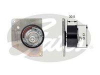 Rola Intinzator curea RENAULT MEGANE III cupe DZ0 1 GATES T43207