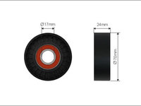 Rola intinzator,curea transmisie (1692 CAFFARO) AUDI,SEAT,SKODA,VW