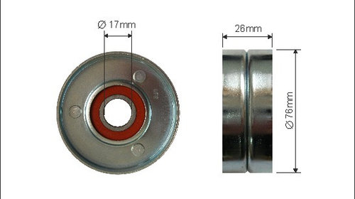 Rola intinzator,curea transmisie (18400 CAFFA