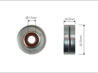 Rola intinzator,curea transmisie (6698 CAFFARO) AUDI,SEAT,SKODA,VW