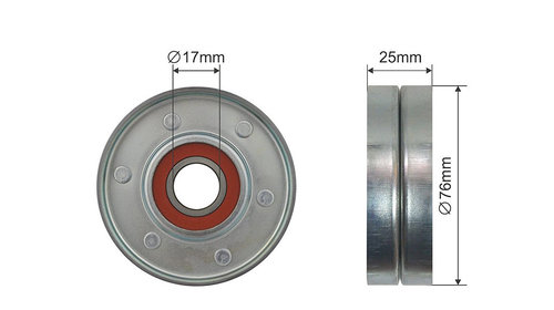 ROLA INTINZATOR CUREA TRANSMISIE, AUDI 80, A4