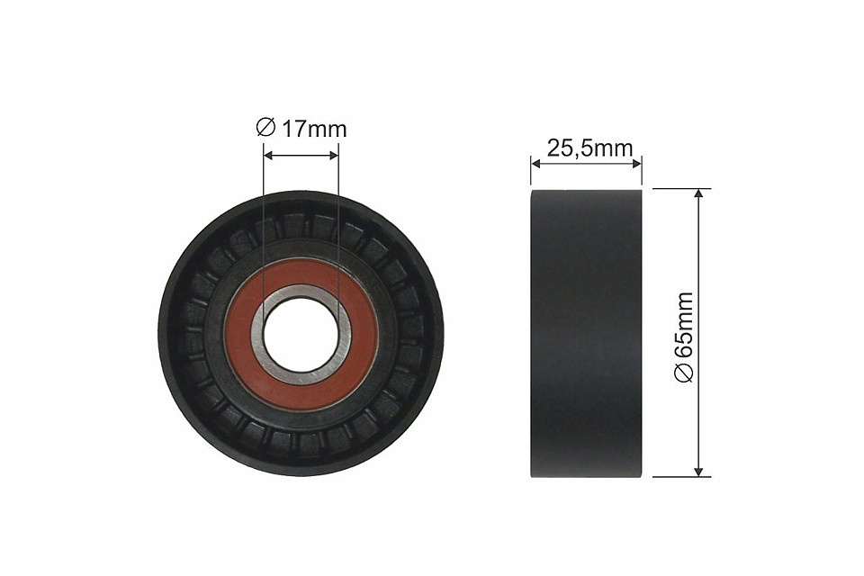 ROLA INTINZATOR CUREA TRANSMISIE, AUDI A1, A3, SEA