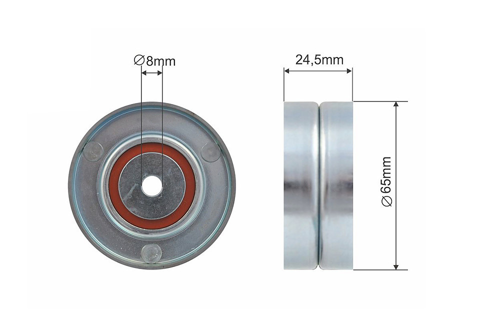 ROLA INTINZATOR CUREA TRANSMISIE, AUDI A4, A6, A8, ALLROAD, SKODA SUPERB I, VW PASSAT 2.5D 01.97-03.08