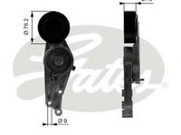 Rola intinzator,curea transmisie AUDI A4 Avant (8E5, B6) (2001 - 2004) GATES T38207 piesa NOUA