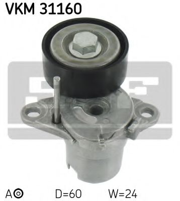 Rola intinzator,curea transmisie AUDI A5 Sportback (8TA) (2009 - 2016) SKF VKM 31160