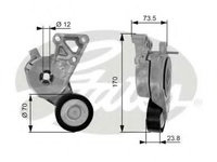 Rola intinzator,curea transmisie AUDI TT (8N3) (1998 - 2006) GATES T38148