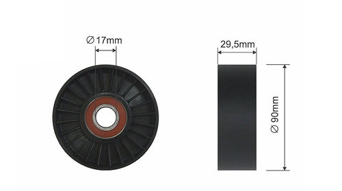 ROLA INTINZATOR CUREA TRANSMISIE, BUICK CENTU