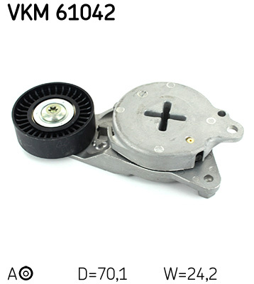 Rola intinzator,curea transmisie centru (VKM 61042 VKM61042 SKF) TOYOTA ALTIS, COROLLA, COROLLA / COROLLAQUEST, COROLLA ALTIS, COROLLAALTIS|AURIS|AURIS VAN|AURIS, BLADE, COROLLA|AURIS, COROLLA, COROLL