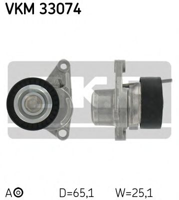 Rola intinzator,curea transmisie CITROËN C3 Pluriel (HB_) (2003 - 2016) SKF VKM 33074