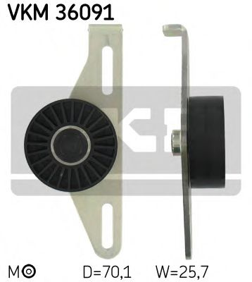 Rola intinzator curea transmisie DACIA LOGAN (LS_) (2004 - 2016) SKF VKM 36091