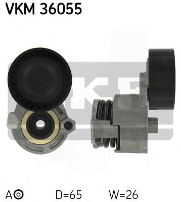 Rola intinzator,curea transmisie DACIA LOGAN (LS) (2004 - 2016) SKF VKM 36055 piesa NOUA