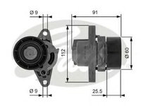 Rola intinzator curea transmisie DACIA SOLENZA (2003 - 2016) GATES T38456