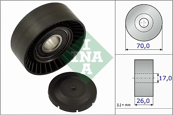 Rola intinzator curea transmisie INA AUDI A3 (8L1)