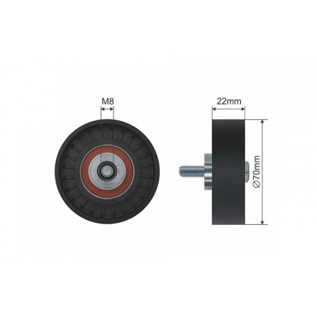 Rola intinzator CUREA TRANSMISIE MULTICAR FUMO, CITROEN JUMPER, pentru FIAT DUCATO, IVECO DAILY III, DAILY IV, DAILY V, MASSIF, pentru PEUGEOT