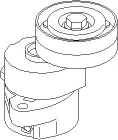 Rola intinzator,curea transmisie OPEL COMBO (71_), OPEL VITA B (73_, 78_, 79_), OPEL OMEGA B combi (21_, 22_, 23_) - TOPRAN 205 736