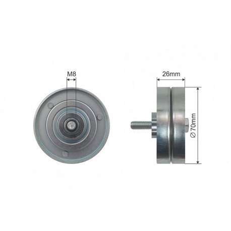 Rola intinzator CUREA TRANSMISIE pentru VW LT 28-35 II, LT 28-46 II 2.8D 05.01-07.06 062145278A