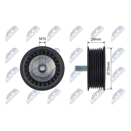 Rola intinzator curea transmisie Porsche Cayenne (9pa) 2002-2010, 500326