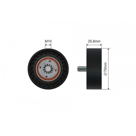 Rola intinzator, curea transmisie SSANG YONG ACTION, KORANDO, REXTON, RODIUS 2.0-2.2 XDI 10- 500603
