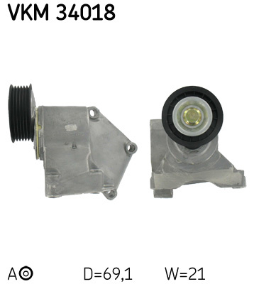Rola intinzator,curea transmisie stanga (VKM34018 SKF) FORD
