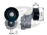 Rola intinzator curea transmisie T39134 GATES pentru Kia Sorento Hyundai Grand Hyundai H-1 Hyundai I800 Hyundai Imax Hyundai Montana Hyundai H Hyundai Satallite Hyundai H300 Hyundai Iload Hyundai Porter Hyundai Hr Hyundai H350