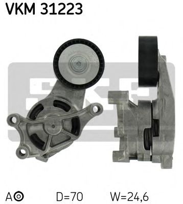 Rola intinzator,curea transmisie VW EOS (1F7, 1F8)