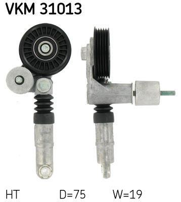 Rola intinzator curea transmisie # Vw Passat 1998 1999 2000 # VKM 31013 # SKF