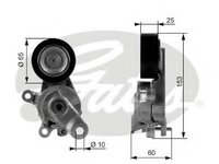 Rola intinzator,curea transmisie VW POLO (9N_), SEAT IBIZA Mk IV (6L1), VW TOURAN (1T1, 1T2) - GATES T38209