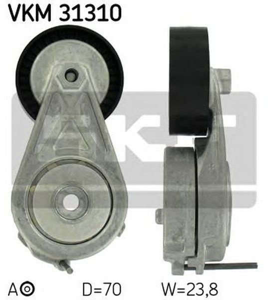 Rola intinzator curea transmisie VW TRANSPORTER V platou sasiu 7JD 7JE 7JL 7JY 7JZ 7FD SKF VKM31310
