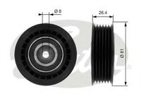 Rola intinzator,curea transmisie VW TRANSPORTER IV caroserie (70XA) (1990 - 2003) GATES T36000 piesa NOUA