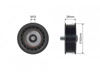 Rola Intinzator Curea Vectransmisie, Saab 9-3 9-5 2.0, 80-05