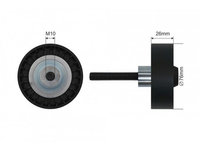 Rola Intinzator Curea Vectransmisie, VW Golf V, 1J0145276B