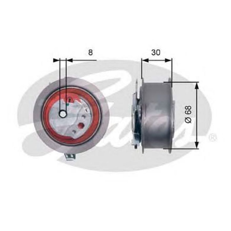 Rola Intinzator curea VW CADDY IV combi Saab SAJ GATES T43219
