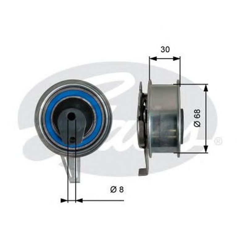 Rola Intinzator curea VW CADDY IV combi Saab SAJ GATES T43245