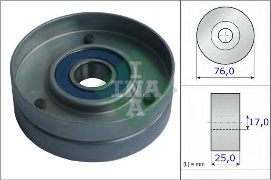 Rola Intinzator curea VW PASSAT Variant 3B5 INA 531075130