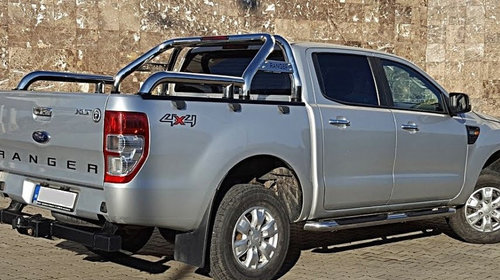 Rollbar inox cu rail Ford Ranger T7 2016-2018