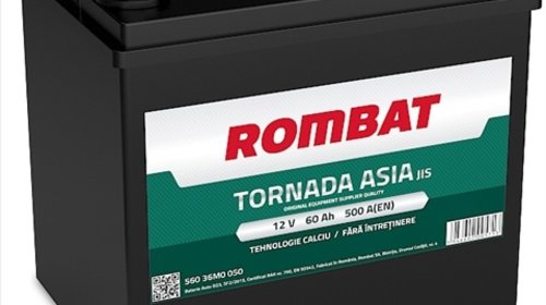 Rombat baterie 60ah 500a plus pe dreapta pt a