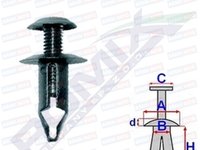 ROMIX Elemente de fixare NISSAN ALMERA / NISSAN MICRA