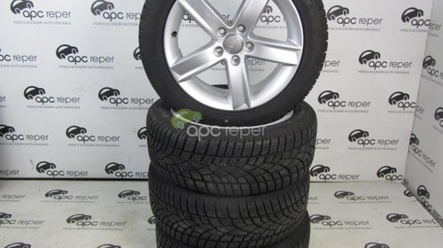 Roti Iarna Audi A4 B8 8K 17'' Jante 17 Originale 225/50/17 Dunlop Sp WinterSport dot 2015